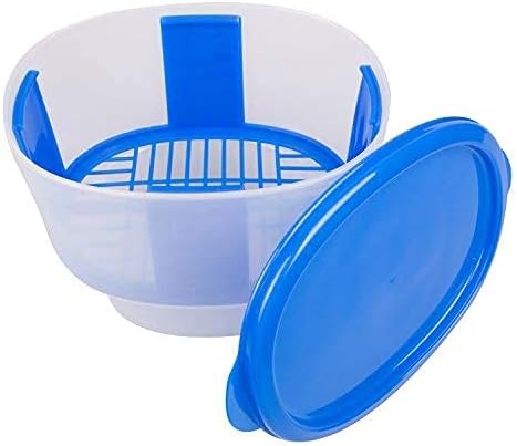 COOK'S CHOICE The Original Better Breader Bowl All-in-One Mess-Free Batter Breading Station - Pour in Seasonings, Add Meat or Veggies & Shake for ...