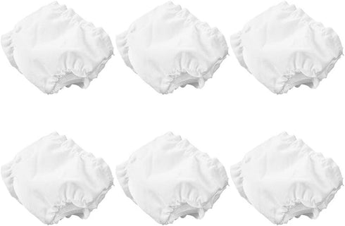 NUOBESTY White Doll Diapers Baby Doll Underwear for Baby Adjustable Doll Underpants Doll Diapers Reusable 6pcs...