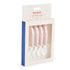 BabyBjoern Baby Spoon and Fork, 4 pcs, Powder Pink...