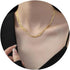 JINEAR Super Thin Herringbone Gold Choker Necklaces for Women, 14K Gold Filled Necklace Five Layer Cute Snake Chain Necklace Handmade Layered Gold...