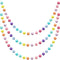 WILLBOND 3 Pieces Wool Felt Rainbow Ball Garland Colorful Pom Pom 6.5 ft Long 24 Ball Garland for Easter Mardi Gras Classroom Halloween Thanksgivi...