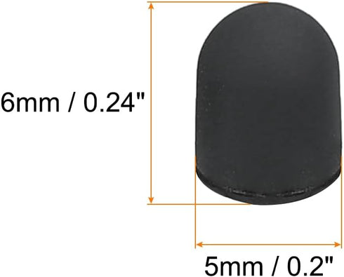 MECCANIXITY 30pcs 5mm Stylus Pen Fine Tips Conductive Rubber Capacitive Touch Screen Pens Tip Soft Universal Replacement...