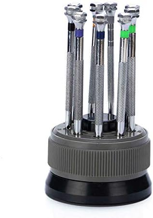 New 9 pcs Precision Watch Flat Blade Slotted Screwdriver Set Watchmakers Tools...