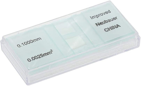 Improved Neubauer Hemocytometer Blood Cell Count Plate Glass Microscope Slide Coverslip Counting Chambers...