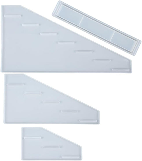 FUNSHOWCASE Display Organizer Rack Epoxy Resin Silicone Molds Set for Lipstick Makeup Nail Polish Pigment Jewelry...