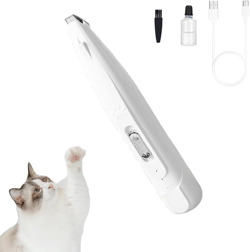 Cat Clippers for Matted Hair Local Hair Trimmer,2 Speed Low Noise Cat Hair Trimmer with White and Urple Lights Suitable for Pet Hair Trimming Such...
