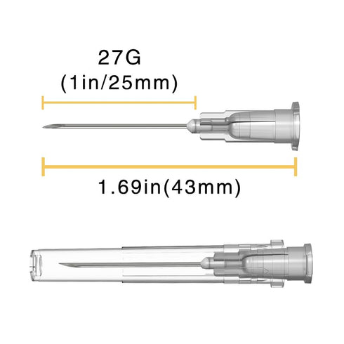 27 Gauge 1 Inch Needle,100 PCS Luer Lock Industrial Dispensing Accessories Needles,Individually Wrapped...