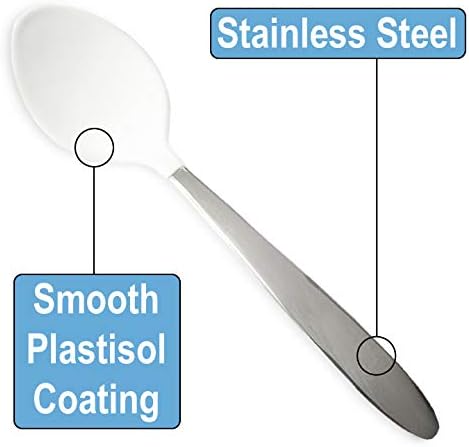Rehabilitation Advantage Tablespoon with Plastisol Coating, White...
