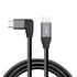cablecc 10Gbps USB-C USB 3.1 Type C Gen2 Male Data Video 100W Cable 90 Degree Left Right Angled with E-Marker 50cm...