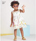 NEW LOOK Patterns Toddlers' Easy Dresses, Top and Cropped Pants Size A (1/2-1-2-3-4) 6441...