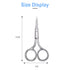 Eyebrow Scissors, Small Scissors for Hair, Eyebrows, Nose Hair, Beard, Eyelashes, Cuticle. Stainless Steel Fine Straight Tip Nose Hair Scissors -A...