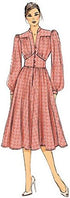 Vogue Patterns V9076 E5 Misses' Gathered Dress with Bishop Sleeves Sewing Pattern, Size 14-22 (9076)...