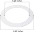 LightLabs Goof Ring Gloss 6 Pack 8.65" Diameter for 6" Cans. Inlcudes Mounting Tape to Fix Drywall Damage for Flush Mount Recessed Down Lights. 6....
