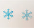 CHOCKACAKE 48pcs Christmas Wafer Edible White&Blue Snowflakes Cupcake & Cake Toppers Decoration for Winter Frozen Theme Party...