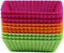 Webake Rectangular Jumbo Cupcake Liners, 4.3 Inch Silicone Baking Cups Reusable Muffin Cups Nonstick Mini Loaf Pan (Pack of 12)...