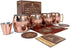 Hammered Moscow Mule Copper Mug Set of 4| Stainless Steel Lining | 16 oz...