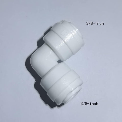 (White tubing 5 meters) - 10 pcs 1cm Quick Connect Push In to Connect Water Purifiers Tube Fittings for RO Water Reverse Osmosis System+5 metres(1...