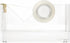 russell+hazel Acrylic Tape Dispenser, Clear with Gold-Toned Hardware, 1-13/16” x 6” x 3-3/8” (31734)...