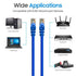 Cmple - Cat 6 Ethernet Cable 5 ft, Cat6 Patch Cables 10Gbps Network LAN Cord, 550MHz, RJ45 Connectors, Compatible with Gaming Computer, Laptop, Mo...