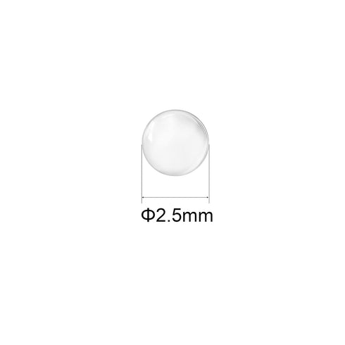 uxcell 2.5mm Solid Round Clear Glass Ball Boiling Stones Soda Lime Glass Beads 500pcs...