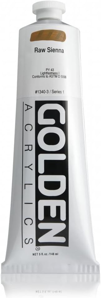 Golden Heavy Body Acrylic - Raw Sienna - 5 oz Tube...