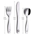 ANNOVA Kids Silverware 6 Pieces Children's Safe Flatware Set Stainless Steel - 2 x Safe Fork, 2 x Dinner Knife, 2 x Dinner Spoon, Toddler Utensils...