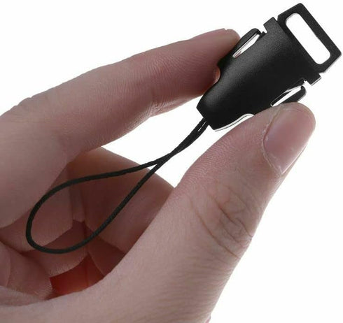 Camera Connectors Loops 2PCS 1.2cm Quick Release Buckle Kit Neck Strap Camera, Black (CAMLOOP)...