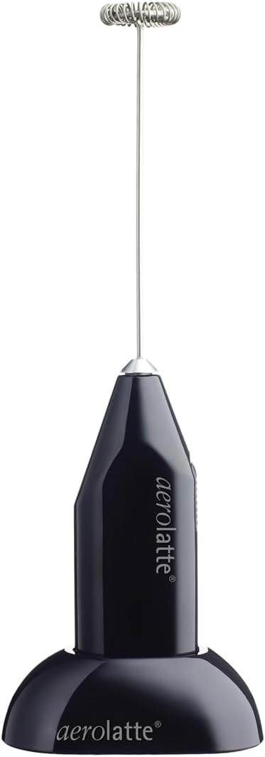 Aerolatte Milk Frother with Counter Stand, The Original Steam-Free Frother, Black...