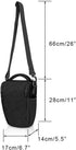 CADeN DSLR/SLR Camera Shoulder Bag Case with Adjustable Shoulder Strap, Compatible for Nikon, Canon, Sony Mirrorless Cameras Waterproof (Large)...