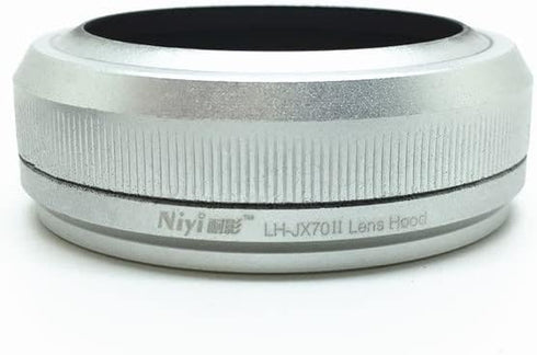 Lens Hood Silver Color for Fuji X70 Cameras with Two Soft Shutter Release...