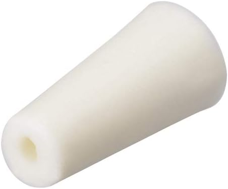 uxcell 9-14mm Beige Drilled Silicone Stopper Plugs for Flask Test Tube Stopper 10pcs...