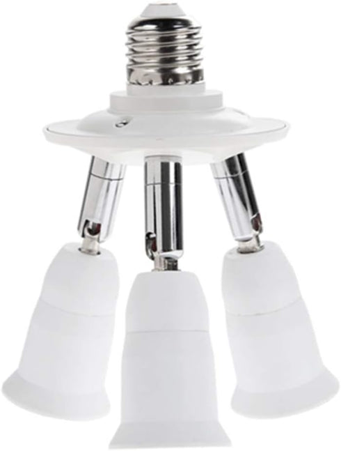 3 in 1 Light Socket Adapter, E26 E27 3 in 1 Light Splitter Bulbs Fixture Converter...