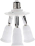 3 in 1 Light Socket Adapter, E26 E27 3 in 1 Light Splitter Bulbs Fixture Converter...
