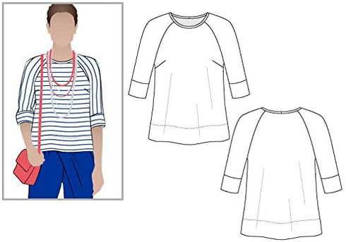 Style Arc Sewing Pattern - Maddison Top (Sizes 18-30)...