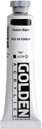 Heavy Body Acrylics by GOLDEN, Carbon Black, 2 fl. oz. Tube, Professional Acrylic Paint, Opaque...