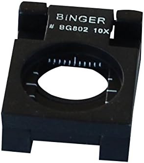 Binger 10x Compact Metal Folding Magnifier Optical Glass Linen Tester Promotion Folding Loup...