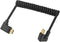 Qaoquda USB C Coiled U Shaped Cable, 180 Degree USB 3.1 Type C Male to Male Spring Spiral Cable, 3A 10Gbps Fast Charging and Data Extension Cable,...