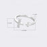 Double Cross Faith S925 Sterling Silver CZ Crystal Opening Ring for Women Teen Girls Dainty Adjustable Statement Engagement Finger Christian Finge...