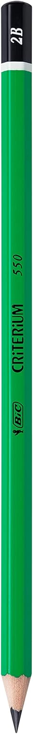 BIC Criterium 550 2B Hexagonal Pencils (Box of 12), Black...