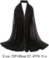 Women Rhinestone Hijab Muslim Head Wrap Long Scarf (Diamond-Black)...