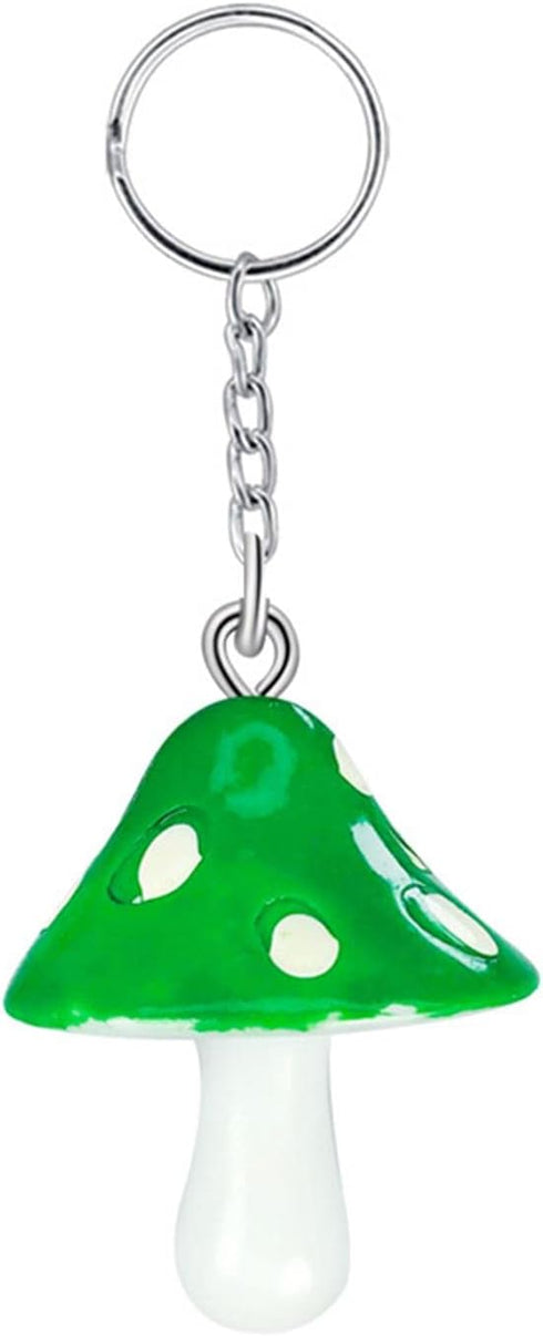 Mushroom Keychain Handmade Colorful Resin Funny Cartoon Food Mushroom Keychain Craft Gift for Women...