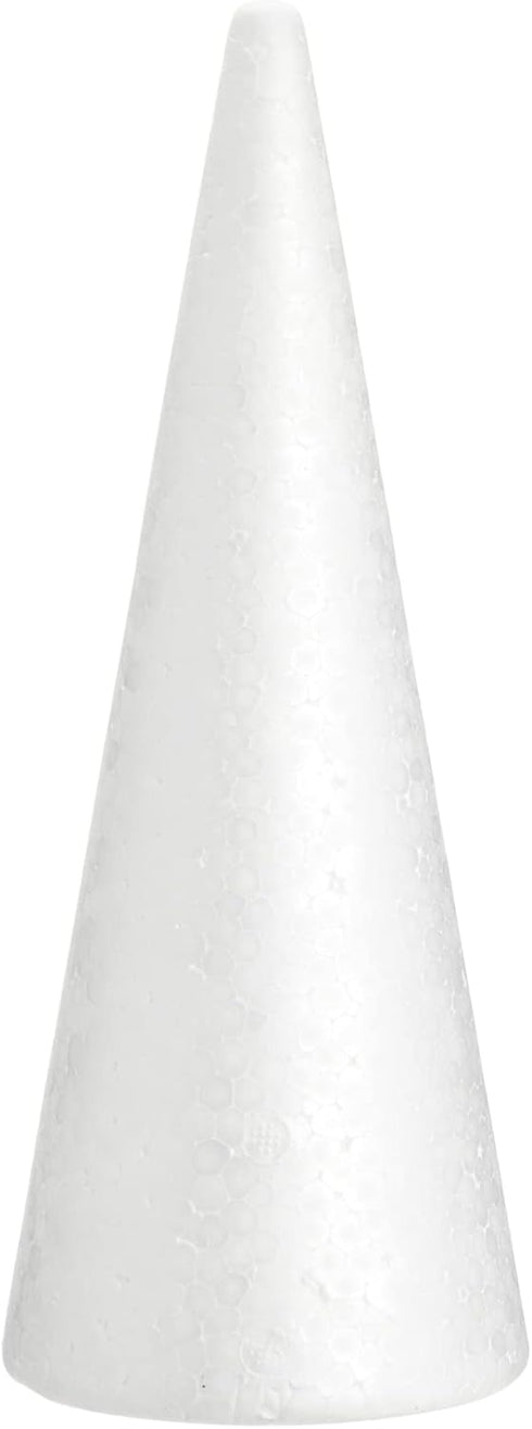 6 Pack Foam Cones for Crafts, DIY Art Projects, Handmade Gnomes, Trees, Holiday Decorations (3.8 x 9.5 in)...