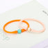 Silicone dainty Freshwater Pearl Bracelets,Womens Charm Bangle Jewelry,Colored Dainty Personalized Stretch Mood Rubber Bands Bangles for Men and W...