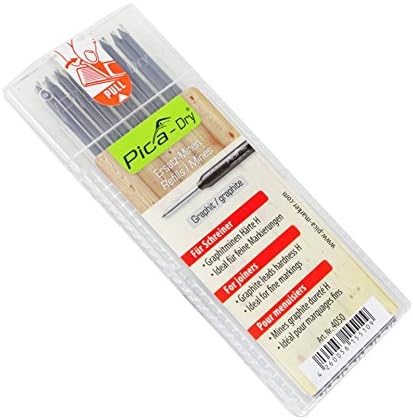 Pica Dry – Pack of 10 Graphite H Leads (with Blister Pack)...