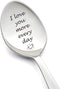 Couples Gifts Spoon for Boyfriend Girlfriend I Love You More Every Day Gift Spoons for Grandma Son Christmas Valentine's Day Gift for Husband Wife...