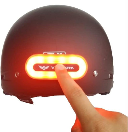 LED Helmet Light, Motorcycle Helmet Light, Bike Bicycle Rear Red Safety Light, Brake Helmet Lights for Night Riding, Tail Rechargeable Helmet Ligh...