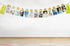 1st Birthday 12 months Photo Banner, Cake Topper, Highchair One Garland. Newborn to 1 Year old Monthly Milestone Picture, Baby Boy & Girl First Go...