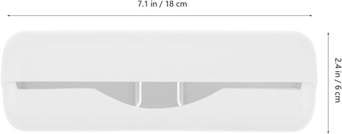 Luxshiny Plastic Bag Holder Wall-mounted Trash Bag Dispenser Kitchen Grocery Bags Storage Easy Hanging over Cabinet Door under Sink Bag Saver Orga...