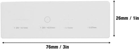 Microscope Slides Reticle Calibration Slide Ruler Microscope Objective Micrometer Calibration Slide Glass Stage Micrometer DIV 0.01mm...