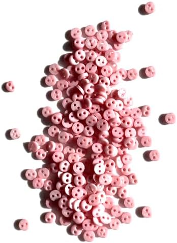 Mix Colors Mini Round Buttons 0.17 Inches Resin Tiny Buttons for Handicraft,Baby Doll Cloth (1000 pcs/lot)...